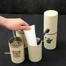 Axyaa Portable Toothbrush Case Mouthwash Cup Set