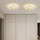 Luxe LED Ceiling Light for Aisle, Bedroom, Bathroom - Axya Gold Black Ceiling Lamp