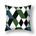 Axyaa Pink Gold Geometry Polyester Pillow Case 45*45cm Square