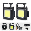 Axyaa Mini COB Keychain Flashlight: 4 Lighting Modes, Magnet, Portable for Camping & Home