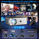 Axyaa 4K Android Projector 8K Decode WiFi Portable Home Theater Proyector Beamer