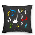 Axyaa Music Note Cushion Cover 45x45cm Pillowcase Decorative Pillow Home Decor