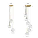 Luxury Glass Ball Chandelier Light by Axyaa: Modern Living Room Bedroom Decor Dining Pendant Lamp