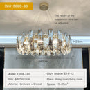 Axyaa Crystal Chandelier Pendant Lamp: Modern Luxury for Dining, Bedroom, Kitchen, Living Room