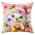Christmas LED Pillowcase with Santa Claus & Snowman Designs for Axyaa Brand