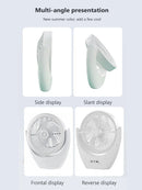 Axyaa 30W LED Fan Table Lamp 3-speed Night Light Travel Camping Rechargeable