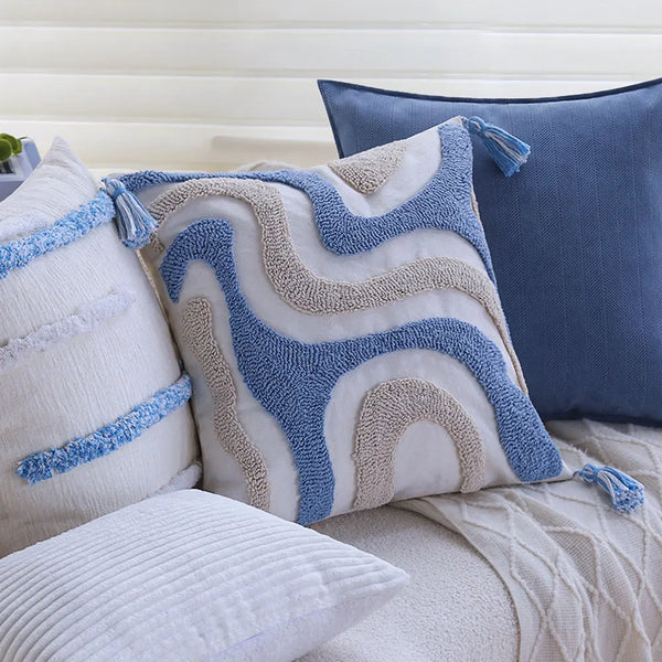 Axyaa Boho Tufted Tassel Cushion Cover 45x45 - Home Decor Pillowcase