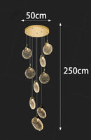 Axyaa Crystal Chandeliers: Modern LED Ceiling Hanging Lights for Living Room