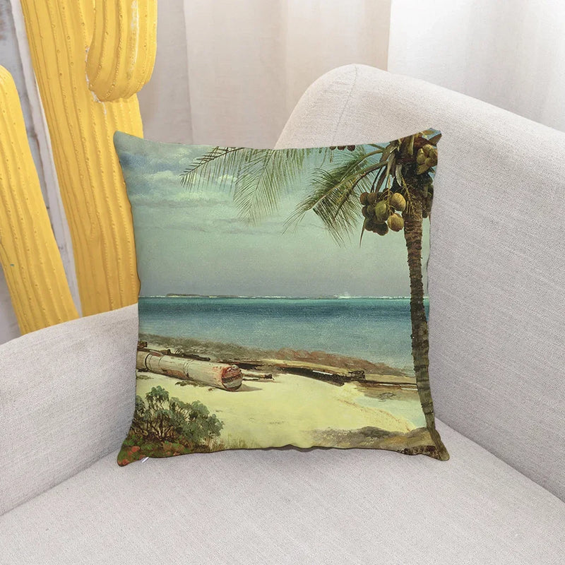 Shell Conch Beach Cushion Cover for Home Decor - Axyaa Brand