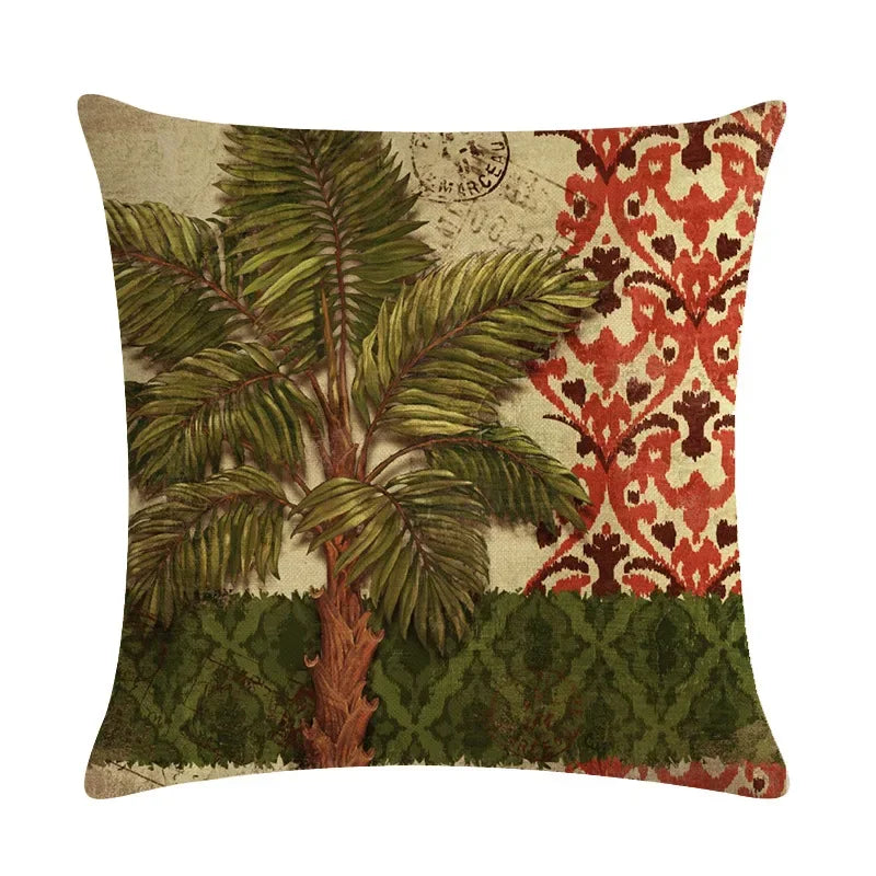 Axyaa Tropical Rain Forest Pillowcase for Office Sofa and Leisure Decoration
