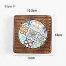 Axyaa Solid Wood Heat Insulation Mat, Anti-Scalding Table Mat-Coaster