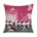 Axyaa Gold Elk Modern Pillowcase Cover for Customizable Bedside Decor