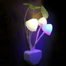 Axyaa LED Mushroom Night Light: Colorful Fungus Lamp with Light Sensor and EU & US Plug