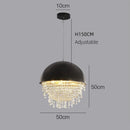Axyaa Luxury Crystal Chandelier Pendant Lights for Home Dining Room Decor