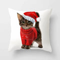 Axyaa Cartoon Cat Animal Sofa Cushion Cover - 45*45 Throw Pillow Home Decor