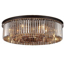 Axyaa Modern Black Crystal Ceiling Light for Kitchen, Dining, Bedroom
