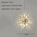Nordic Snowflake Chandelier by Axyaa: Luxury LED Living Room Light with Atmosphere & Style
