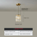 Axyaa Nordic Crystal Pendant Chandelier for Dining Room & Bar