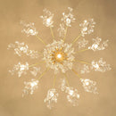 Axyaa Luxury Crystal Chandelier: Modern Retro Living Room Bedroom Lighting