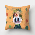 Cat Pattern Cushion Cover for Axyaa Brand Decorative Throw Pillow.