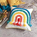 Tufted Rainbow Cushion Cover for Home Decor Axyaa Brand