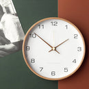 Axya Nordic Wood Wall Clock - Modern Minimalist Silent Quartz Home Decor
