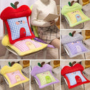 Axyaa Checkered Cloth Apple Cushion: Cute, Thick, Warm, Ground Pedestal Cover