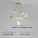 Axyaa Flower Pattern Crystal Chandelier for Dining Table and Bedroom