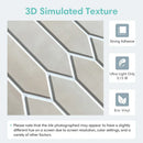 Axyaa 3D Hexagon Peel and Stick Wall Panels - Set of 10