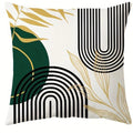 Axyaa Geometric Leaf Pattern Pillowcase for Living Room Sofa and Bedroom Décor