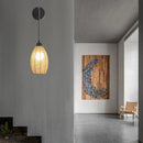 Axyaa Rattan Wall Lamp Industrial Style for Hotel Restaurant Bedroom Hallway