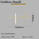 Axyaa Black Golden LED Chandelier for Home Indoor Lighting in Bedroom, Dining Room, Kitchen, Hotel.