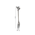 Axyaa Stainless Steel Leaf Fruit Fork Set
