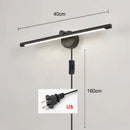 Axyaa Motion Sensor Makeup Mirror Wall Lamp with Dimming Switch