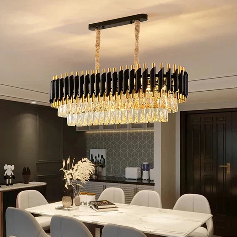 Luxury Crystal Chandelier for Modern Living Room, Bedroom, and Dining Room by Axyaa
