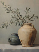 Elegant Olive Tree & Lemon Canvas Poster for Dormitory Home Decor by Axyaa.
