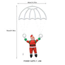 LED Santa Claus Parachute Lights by Axyaa: USB-Powered, 8 Modes for Indoor/Outdoor Christmas Decor