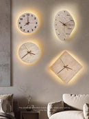 Axyaa Stone Staircase Corridor Background Wall Lamp Bedroom Clock Headboard