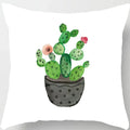 Axyaa Tropical Cactus Potted Pillowcase for Home and Office Decor
