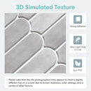 Axyaa Fish Scale Tile Stickers: 3D Self-adhesive for Living Room, Bathroom - Pack of 10