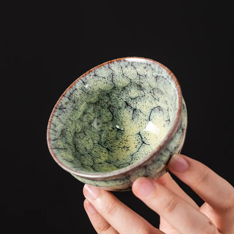 Axya Five-Element Ceramic Tea Set with Kiln Change Tea Cup