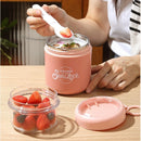 Axyaa 860ml Stainless Steel Soup Cup with Spoon and Lid