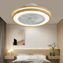 Axyaa Wooden Silent Ceiling Fan Light LED Fixture for Home Office Décor