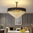 Axyaa Crystal Chandelier K9 for Living Room Bedroom Dining Luxury Pendant Light