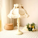Axyaa Lace Princess LED Desk Lamp Pink Bedroom Bedside Study Lights