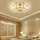 Axyaa Vintage Copper Ceiling Light: Industrial Retro Round Lamp for Home Lighting