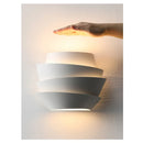 Axyaa 4-Layer White Metal Wall Lamp Modern Creative Light for Bedroom Living Room