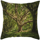 Axyaa Vintage Forest Pattern Pillow Case - Designer Sofa Cushion Cover