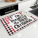 Axyaa Christmas Diatom Mud Kitchen Drain Pad Set