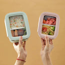 Axyaa Large Capacity Bento Lunch Box, Leak-proof Stainless Steel Food Container